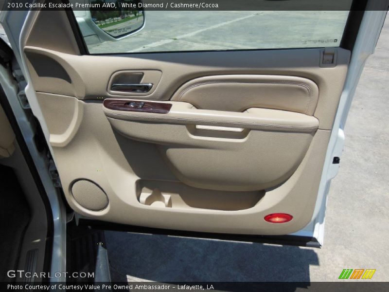White Diamond / Cashmere/Cocoa 2010 Cadillac Escalade Premium AWD