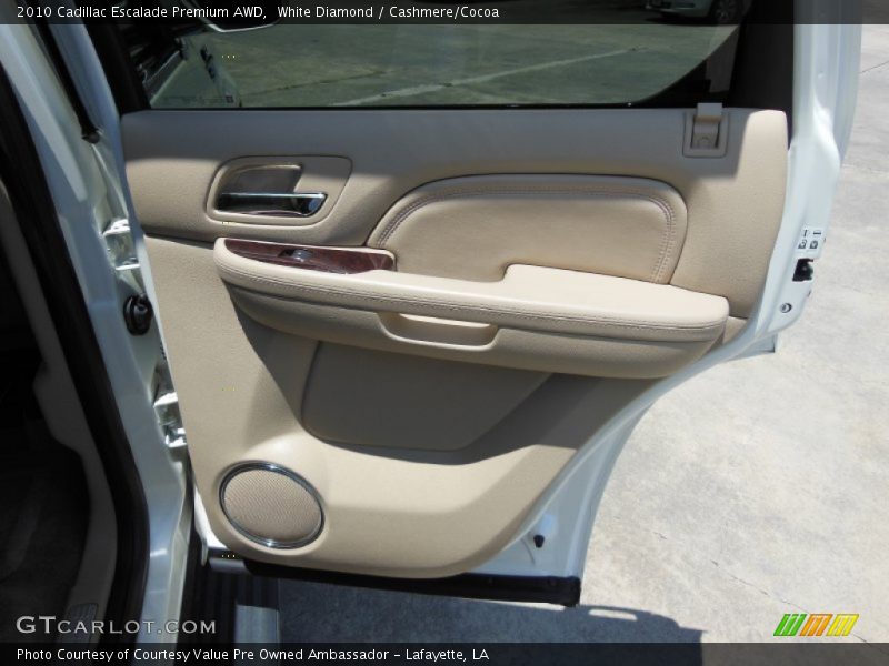 White Diamond / Cashmere/Cocoa 2010 Cadillac Escalade Premium AWD