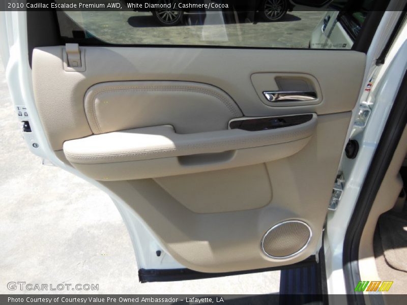 White Diamond / Cashmere/Cocoa 2010 Cadillac Escalade Premium AWD