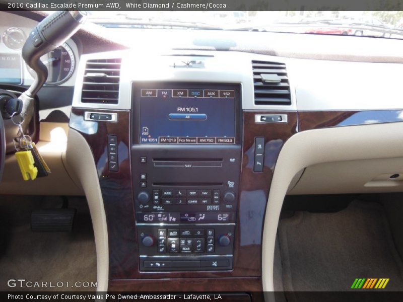 White Diamond / Cashmere/Cocoa 2010 Cadillac Escalade Premium AWD