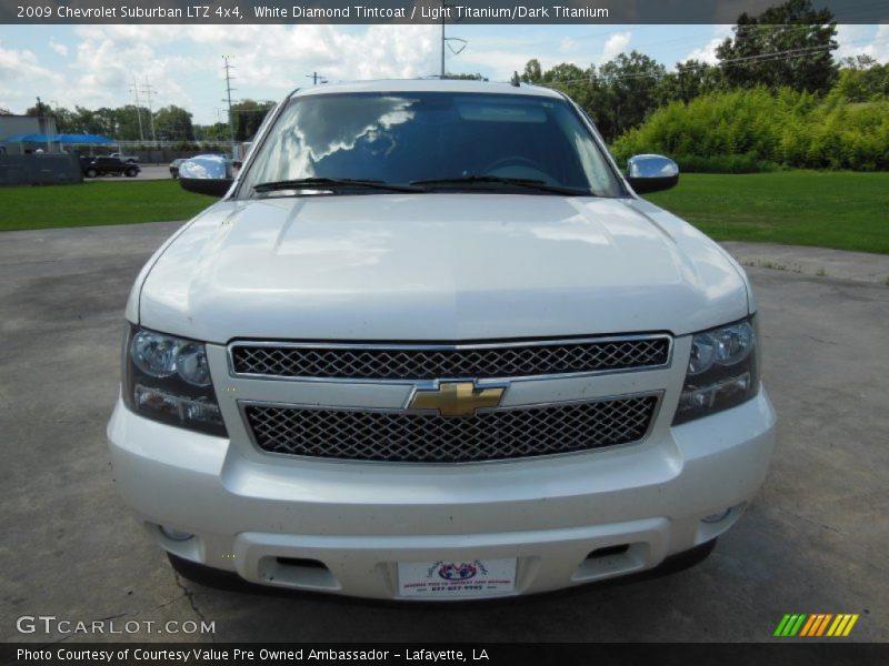 White Diamond Tintcoat / Light Titanium/Dark Titanium 2009 Chevrolet Suburban LTZ 4x4