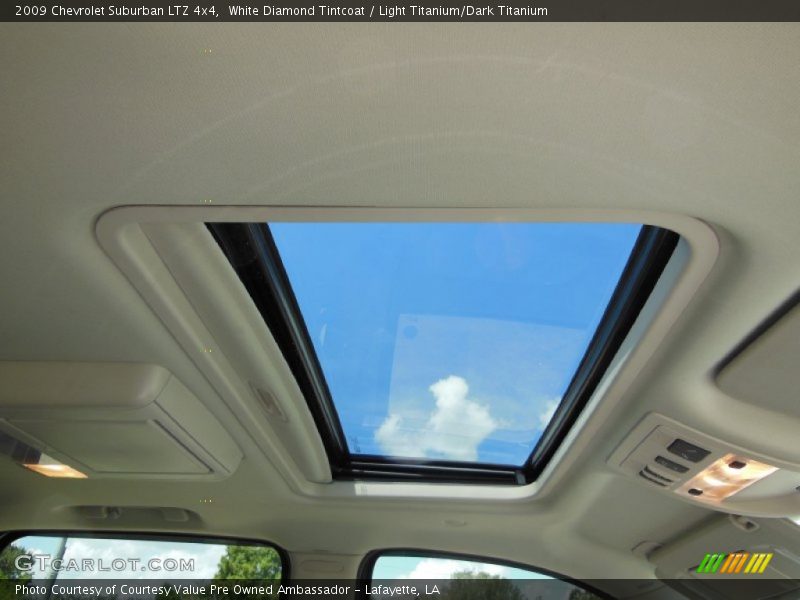 White Diamond Tintcoat / Light Titanium/Dark Titanium 2009 Chevrolet Suburban LTZ 4x4