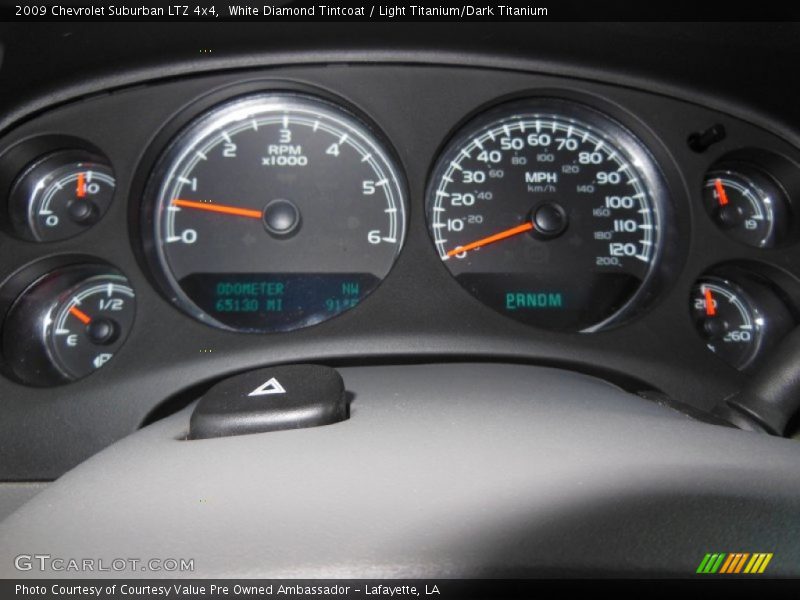 White Diamond Tintcoat / Light Titanium/Dark Titanium 2009 Chevrolet Suburban LTZ 4x4