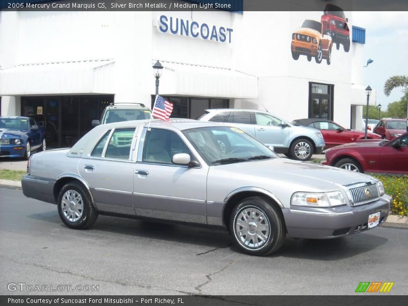 Silver Birch Metallic / Medium Light Stone 2006 Mercury Grand Marquis GS