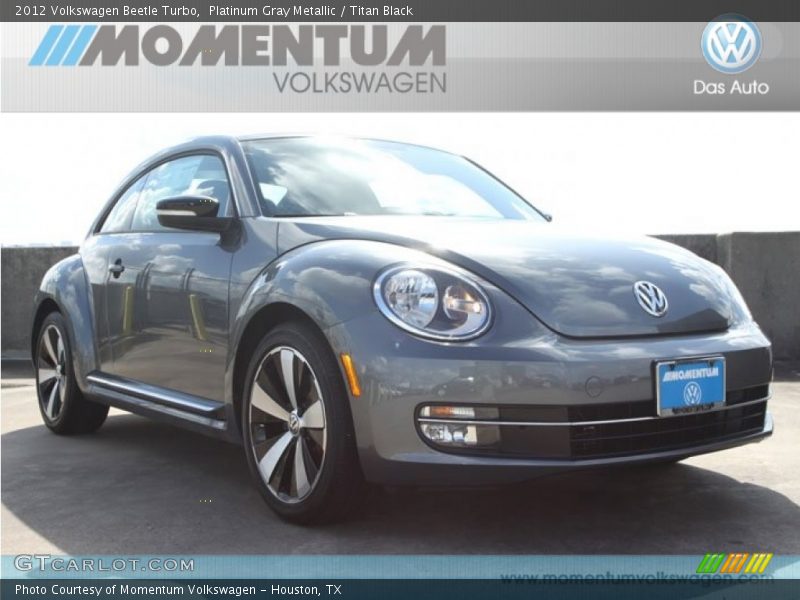 Platinum Gray Metallic / Titan Black 2012 Volkswagen Beetle Turbo