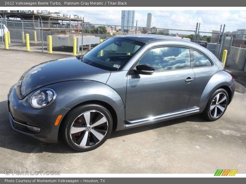 Platinum Gray Metallic / Titan Black 2012 Volkswagen Beetle Turbo