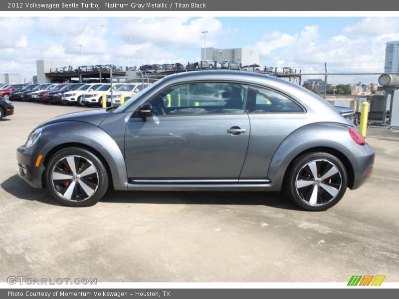 Platinum Gray Metallic / Titan Black 2012 Volkswagen Beetle Turbo