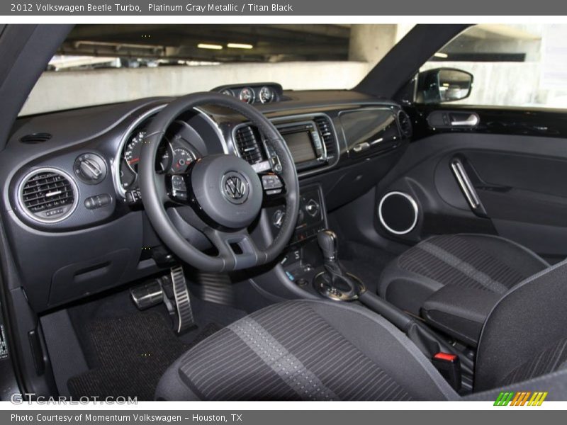 Platinum Gray Metallic / Titan Black 2012 Volkswagen Beetle Turbo