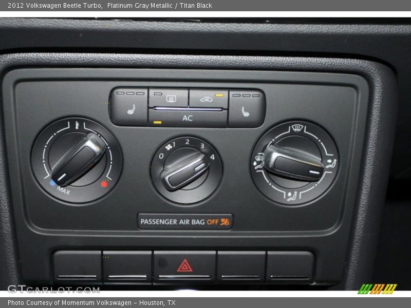 Platinum Gray Metallic / Titan Black 2012 Volkswagen Beetle Turbo