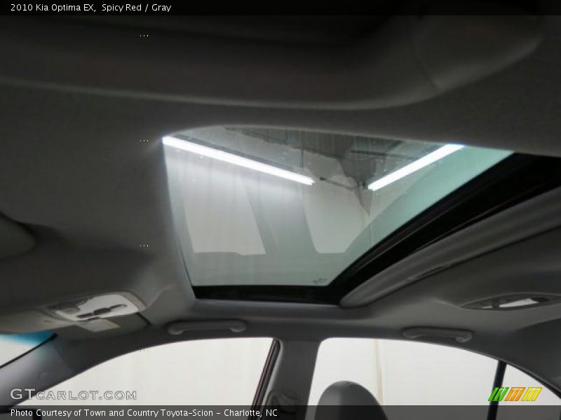 Spicy Red / Gray 2010 Kia Optima EX