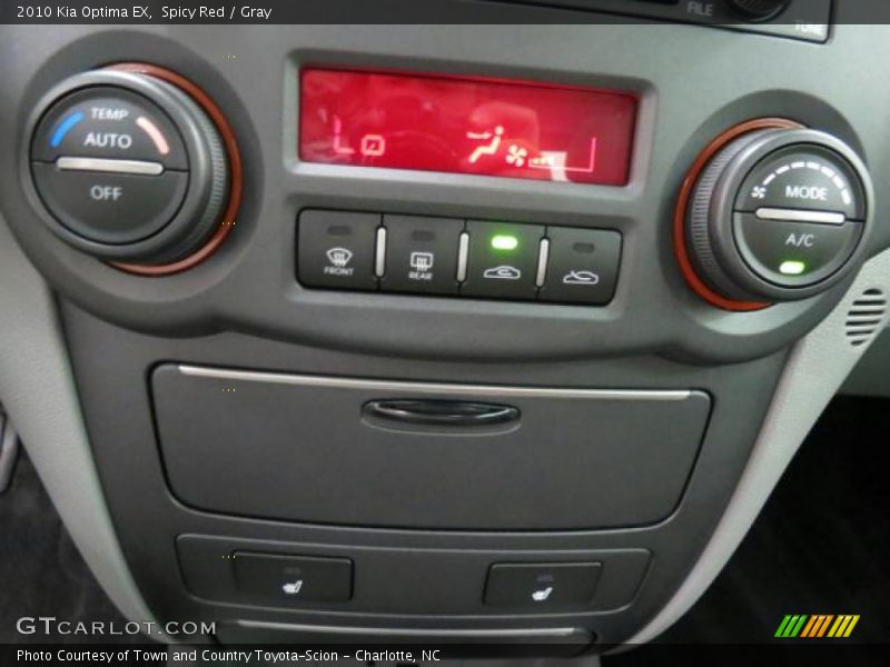 Spicy Red / Gray 2010 Kia Optima EX