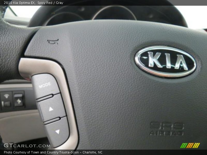 Spicy Red / Gray 2010 Kia Optima EX