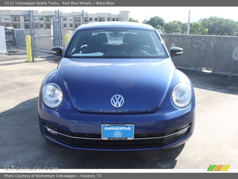 Reef Blue Metallic / Black/Blue 2012 Volkswagen Beetle Turbo