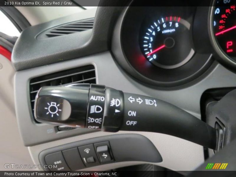 Spicy Red / Gray 2010 Kia Optima EX