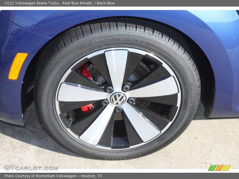 Reef Blue Metallic / Black/Blue 2012 Volkswagen Beetle Turbo