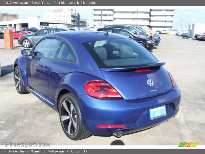 Reef Blue Metallic / Black/Blue 2012 Volkswagen Beetle Turbo
