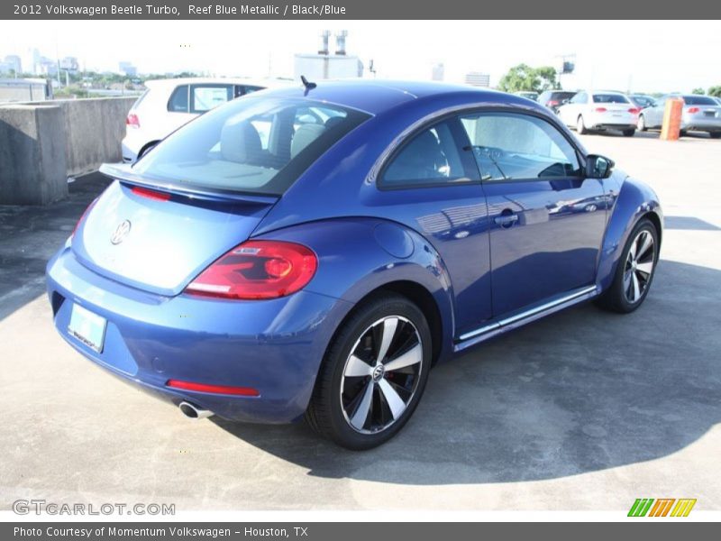 Reef Blue Metallic / Black/Blue 2012 Volkswagen Beetle Turbo