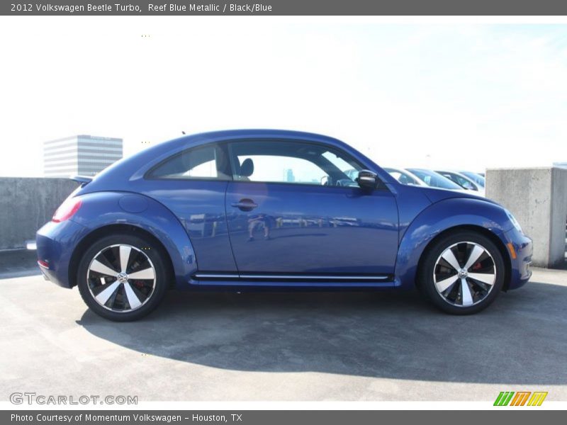 Reef Blue Metallic / Black/Blue 2012 Volkswagen Beetle Turbo