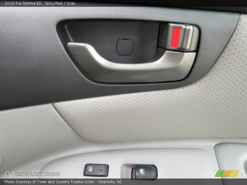 Spicy Red / Gray 2010 Kia Optima EX