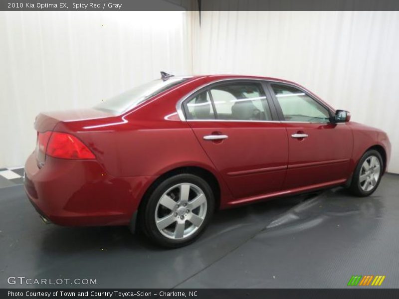 Spicy Red / Gray 2010 Kia Optima EX