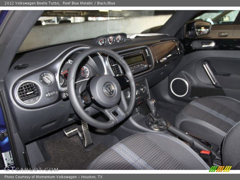Reef Blue Metallic / Black/Blue 2012 Volkswagen Beetle Turbo