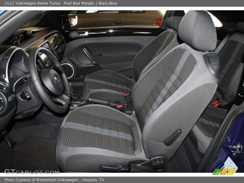 Reef Blue Metallic / Black/Blue 2012 Volkswagen Beetle Turbo