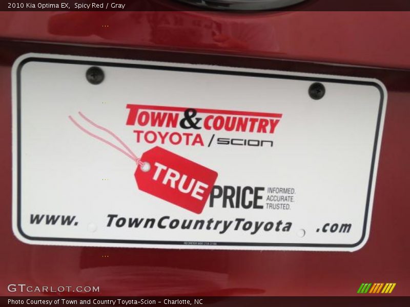 Spicy Red / Gray 2010 Kia Optima EX