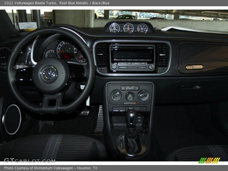 Reef Blue Metallic / Black/Blue 2012 Volkswagen Beetle Turbo