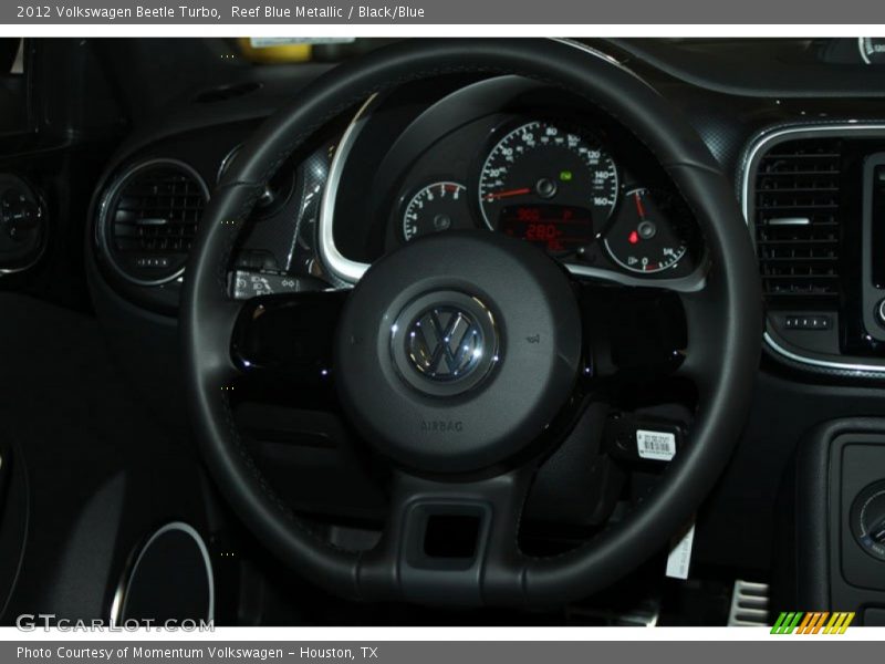 Reef Blue Metallic / Black/Blue 2012 Volkswagen Beetle Turbo