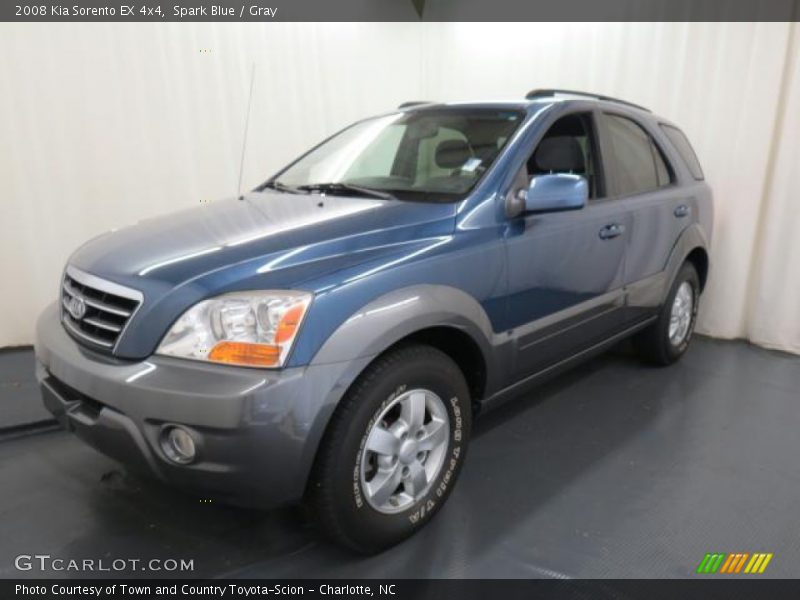 Spark Blue / Gray 2008 Kia Sorento EX 4x4