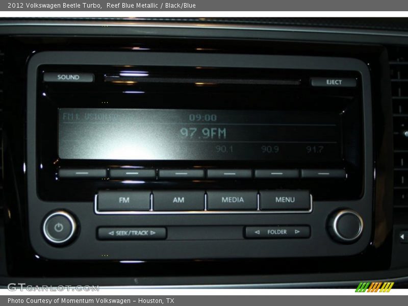 Reef Blue Metallic / Black/Blue 2012 Volkswagen Beetle Turbo