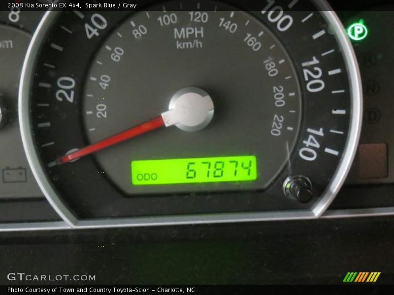 Spark Blue / Gray 2008 Kia Sorento EX 4x4