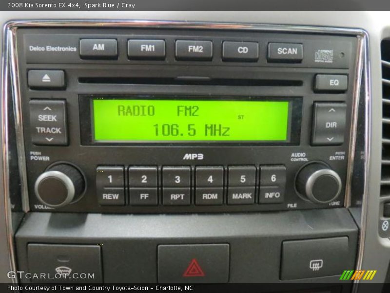 Spark Blue / Gray 2008 Kia Sorento EX 4x4