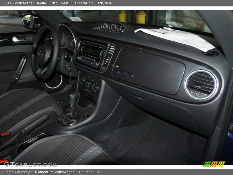 Reef Blue Metallic / Black/Blue 2012 Volkswagen Beetle Turbo