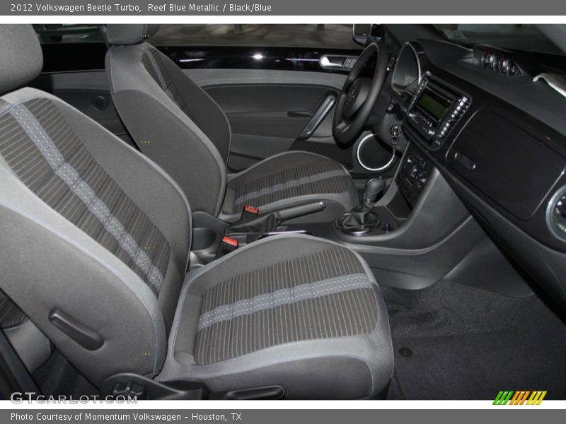 Reef Blue Metallic / Black/Blue 2012 Volkswagen Beetle Turbo