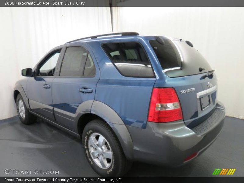 Spark Blue / Gray 2008 Kia Sorento EX 4x4