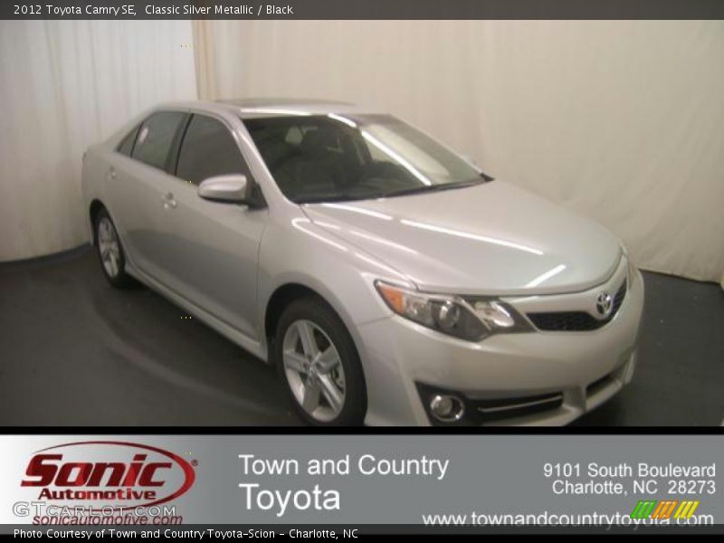 Classic Silver Metallic / Black 2012 Toyota Camry SE
