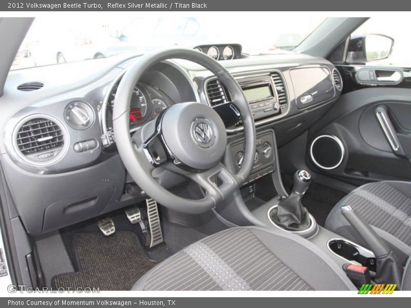 Reflex Silver Metallic / Titan Black 2012 Volkswagen Beetle Turbo