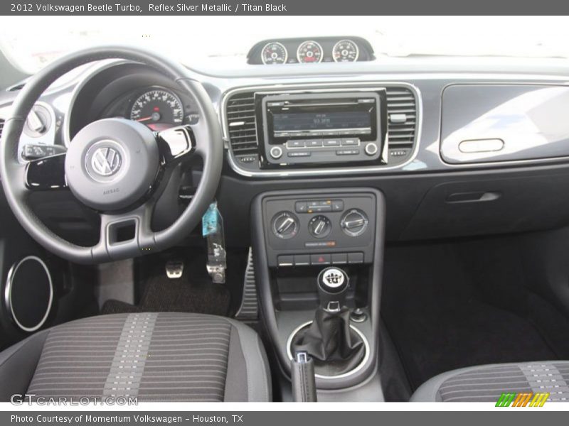 Reflex Silver Metallic / Titan Black 2012 Volkswagen Beetle Turbo