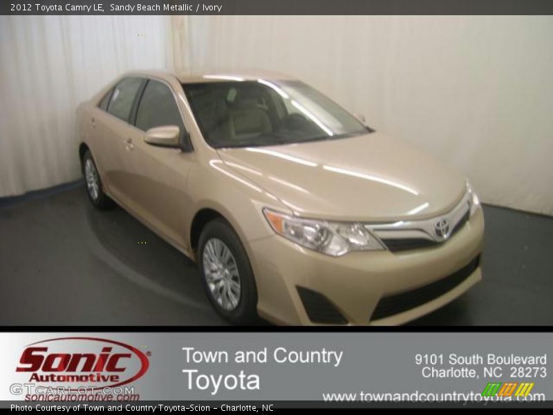 Sandy Beach Metallic / Ivory 2012 Toyota Camry LE