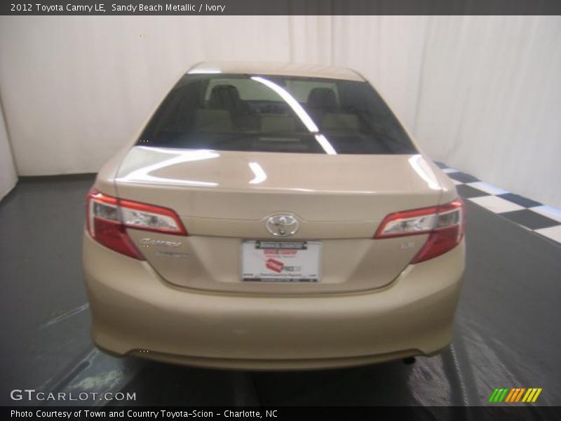 Sandy Beach Metallic / Ivory 2012 Toyota Camry LE