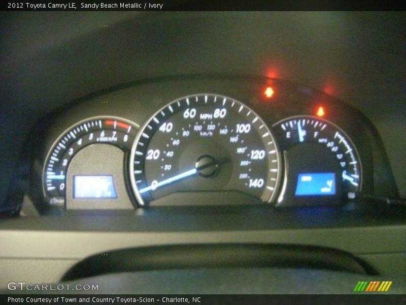 Sandy Beach Metallic / Ivory 2012 Toyota Camry LE