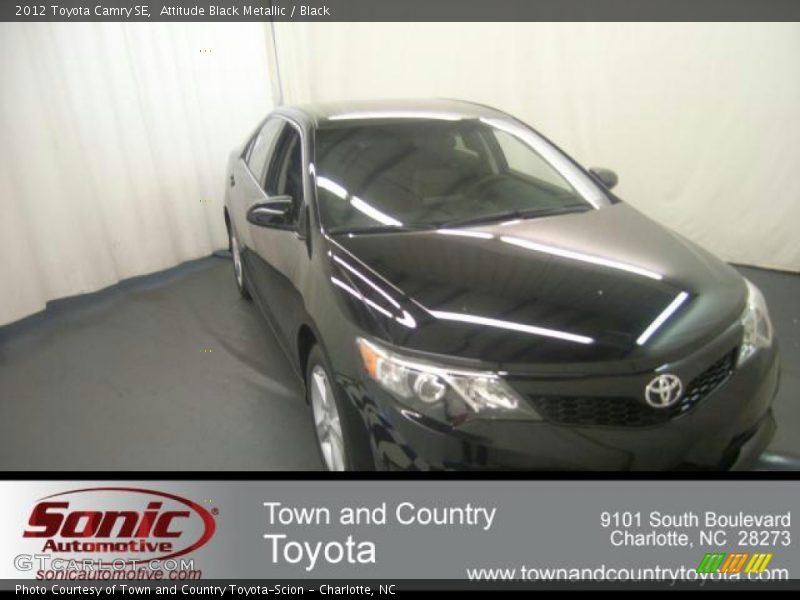 Attitude Black Metallic / Black 2012 Toyota Camry SE