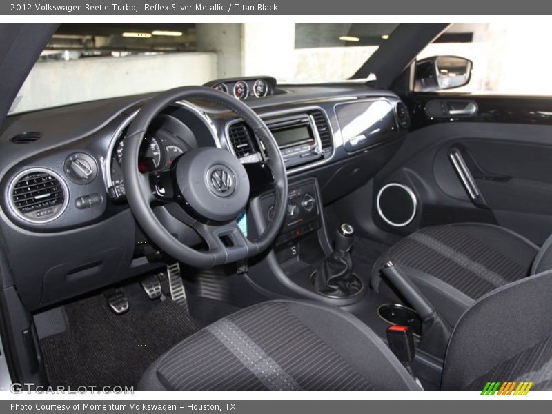 Reflex Silver Metallic / Titan Black 2012 Volkswagen Beetle Turbo