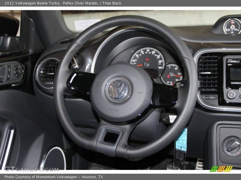 Reflex Silver Metallic / Titan Black 2012 Volkswagen Beetle Turbo