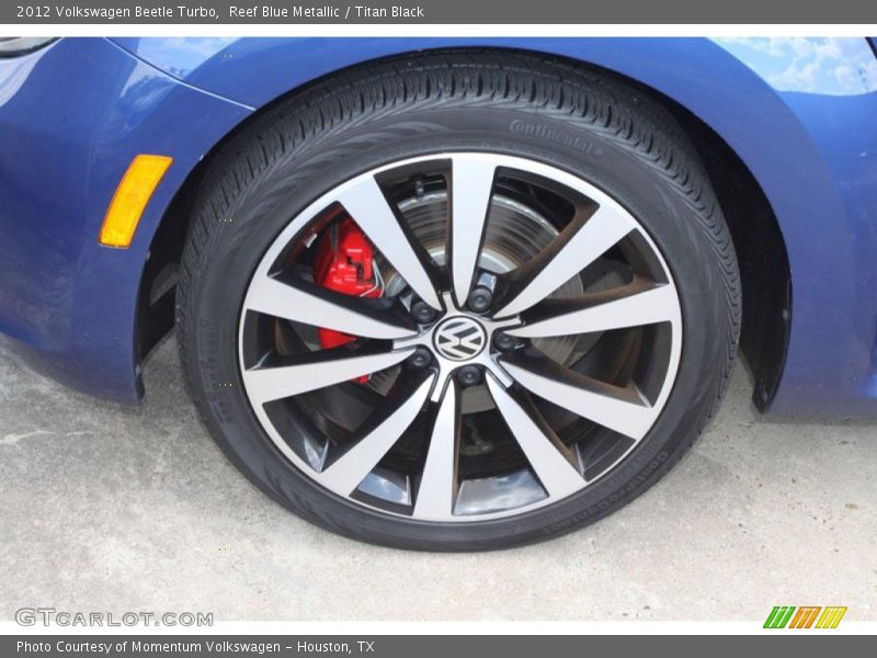 Reef Blue Metallic / Titan Black 2012 Volkswagen Beetle Turbo