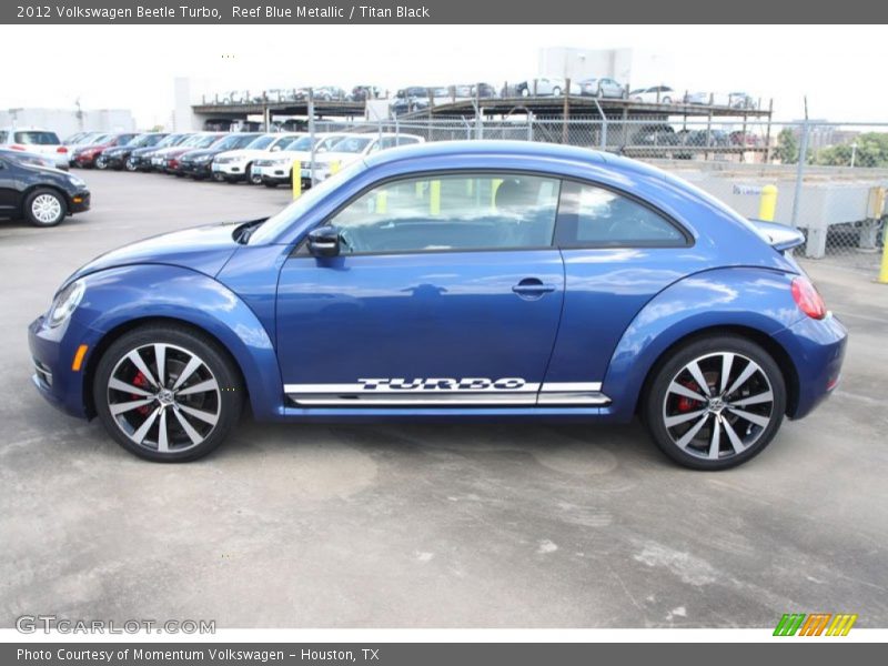 Reef Blue Metallic / Titan Black 2012 Volkswagen Beetle Turbo