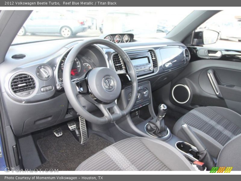 Reef Blue Metallic / Titan Black 2012 Volkswagen Beetle Turbo