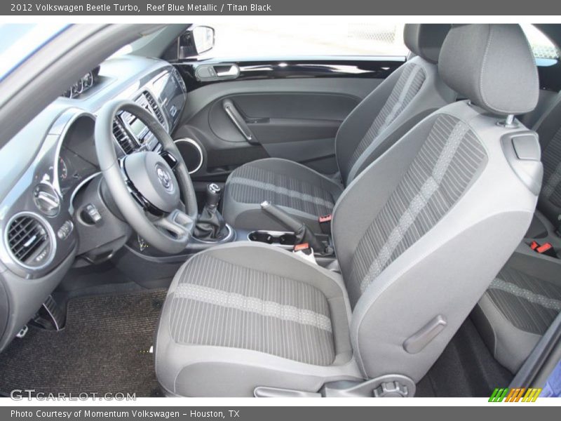 Reef Blue Metallic / Titan Black 2012 Volkswagen Beetle Turbo