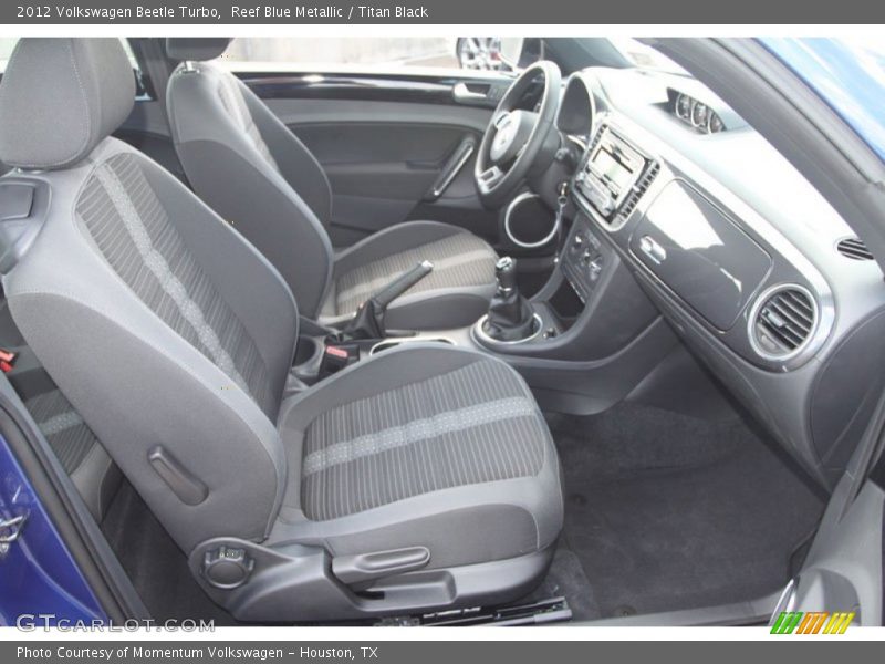 Reef Blue Metallic / Titan Black 2012 Volkswagen Beetle Turbo